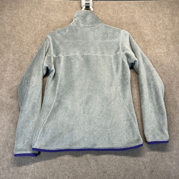 Patagonia Snap-T Fleece Pullover Women's Small Gray Purple Mock Polartec 25442 - Picture 11 of 11